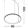 Hanglamp Loop Magnetic zwart