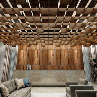 Connect rise akoestische plafond panelen