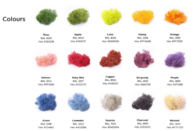 kleuren mos opties Logo in mos